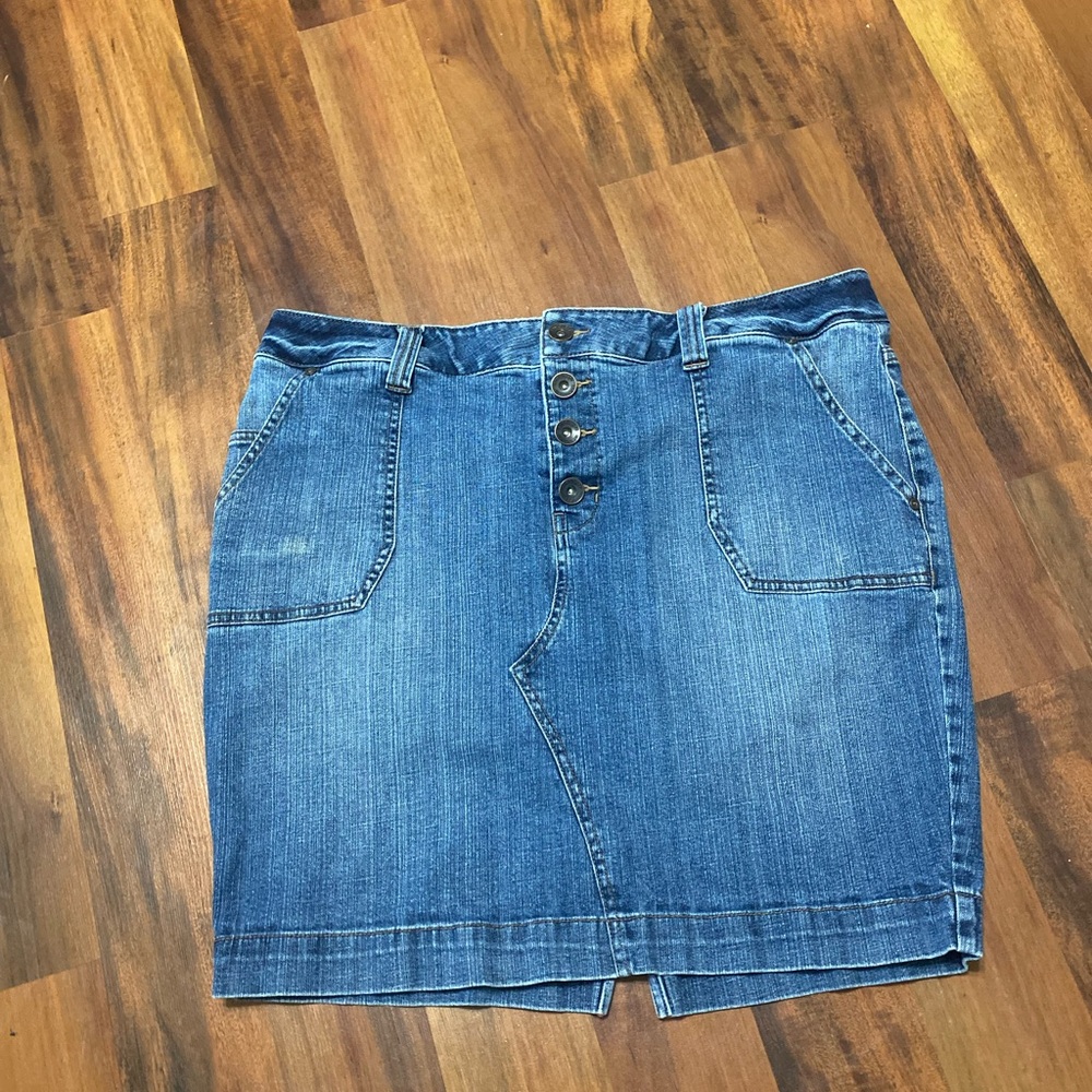 Lane Bryant blue Denim Skirt
